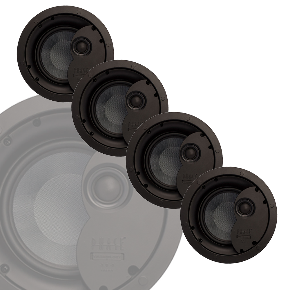 6.5" 2-way Ceiling Speaker Master Pack (4 Units)